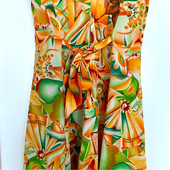 Beautiful summer print tailor made dress - Picture 3 of 4